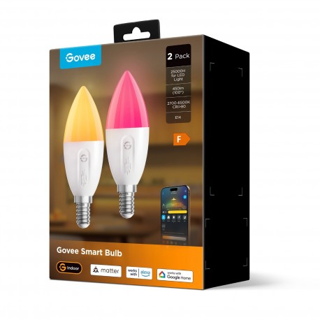 Pametna LED žarnica GOVEE, RGBWW, E14, 2-pack