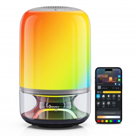 Namizna svetilka GOVEE 2 Pro z zvočnikom, RGBICWW