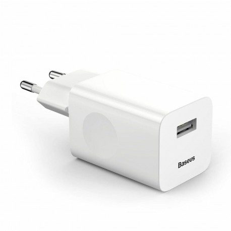 Polnilec Baseus 24W CCALL-BX02 USB-A, bel