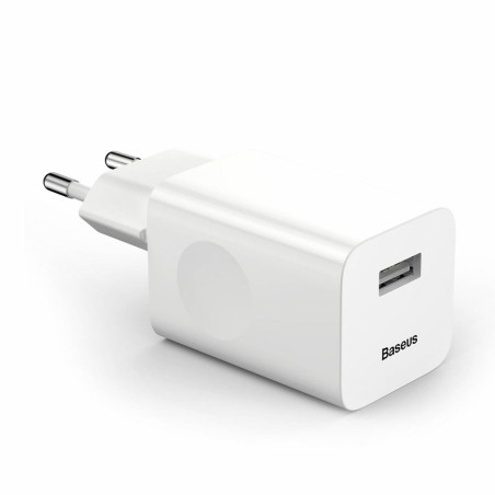 Polnilec Baseus 24W CCALL-BX02 USB-A, bel