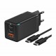 Polnilec Baseus CCGP120201, 65W, 2x USB-C, USB-A, ProQC, črn