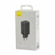 Polnilec Baseus CCGP120201, 65W, 2x USB-C, USB-A, ProQC, črn
