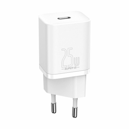 Polnilec Baseus CCSP020102, 25W QC, USB-C, bel