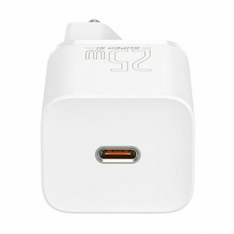 Polnilec Baseus CCSP020102, 25W QC, USB-C, bel