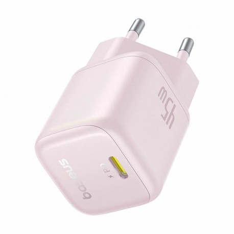 Polnilec Baseus PicoGo, 45W QC PD, USB-C, roza