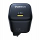 Polnilec Baseus PicoGo, 45W QC PD, USB-C, kozmik črna