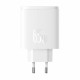 Polnilec Baseus CubePro, 65W 2x USB-C, USB-A, bel