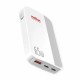 Polnilec kotni Roline 65W, 2x USB-C, USB-A, bel