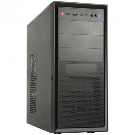 Ohišje Inter-Tech IT-8862 PLAID midi-ATX, črno