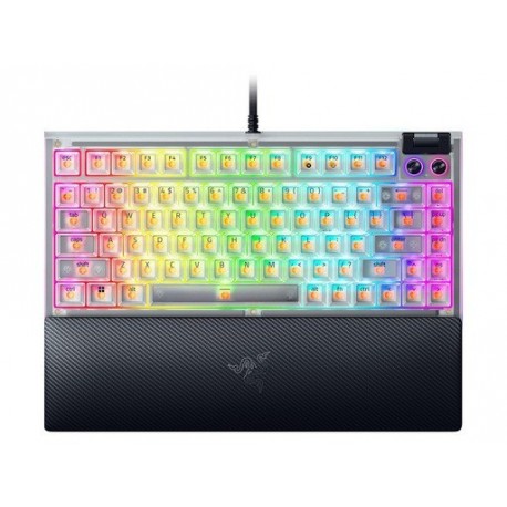 Tipkovnica Razer BlackWidow V4 75%, Phantom White, US g.