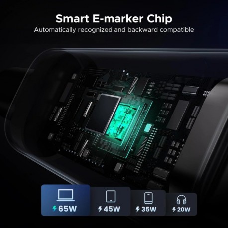 Polnilni kabel Ugreen Uno USB-C na USB-C, 100W, 1m