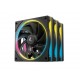 Ventilator za ohišje DeepCool FL12 SE 3-IN-1 ARGB, PWM, 120mm, 3-pack, črn