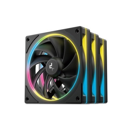 Ventilator za ohišje DeepCool FL12 SE 3-IN-1 ARGB, PWM, 120mm, 3-pack, črn