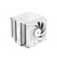 Hladilnik za procesor DeepCool AK620 DIGITAL SE WH, 2x120mm, ARGB, LCD, bel