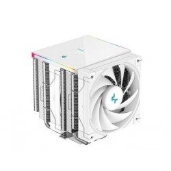 Hladilnik za procesor DeepCool AK620 DIGITAL SE WH, 2x120mm, ARGB, LCD, bel