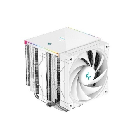 Hladilnik za procesor DeepCool AK620 DIGITAL SE WH, 2x120mm, ARGB, LCD, bel