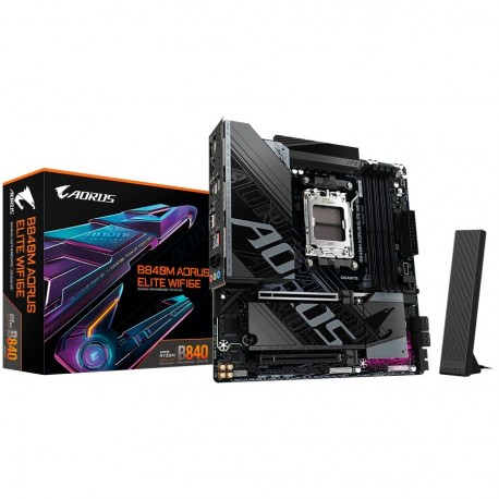 Matična plošča GIGABYTE B840M AORUS ELITE WIFI6E, AM5, DDR5, mATX