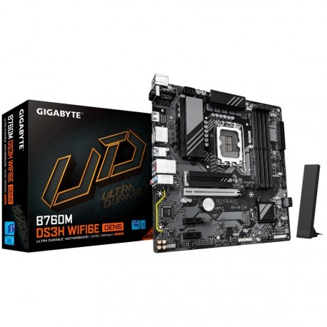 Matična plošča GIGABYTE B760M DS3H WIFI6E GEN5, LGA1700, DDR5, mATX