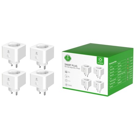 Pametna vtičnica WOOX R6087 Smart, WiFi, 4-pack