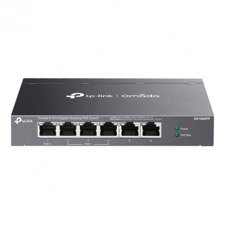 Stikalo (switch) TP-LINK Omada DS106GPP, 6-port, PoE+