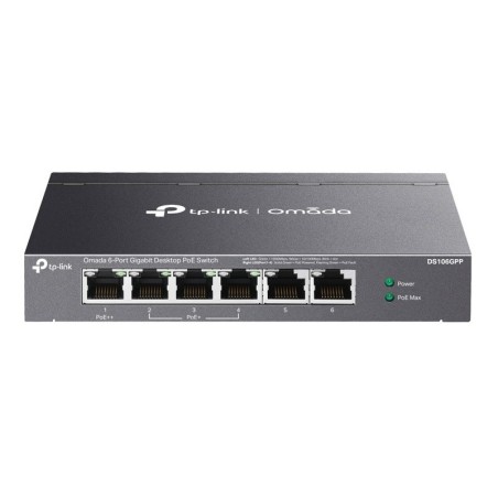 Stikalo (switch) TP-LINK Omada DS106GPP, 6-port, PoE+