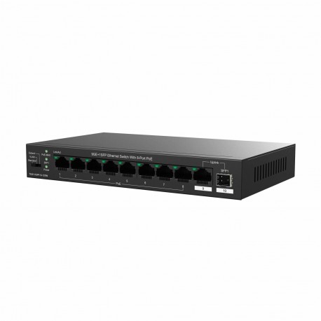 Stikalo (switch) Tenda TEG1110PF-8-120W, 9-port, PoE, SFP