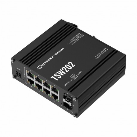 Stikalo (switch) Teltonika TSW202, 8-port, PoE, SFP