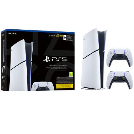 Igralna konzola PlayStation 5 Slim Digital, 825GB + dodaten kontroler (bel)