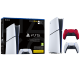 Igralna konzola PlayStation 5 Slim Digital, 825GB + dodaten kontroler (v. rdeč)
