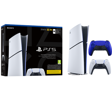 Igralna konzola PlayStation 5 Slim Digital, 825GB + dodaten kontroler (c.moder)