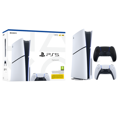 Igralna konzola PlayStation 5 Slim, 1TB + dodaten kontroler (črn)