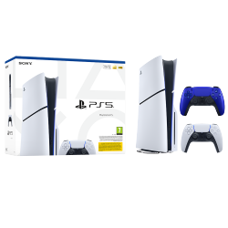Igralna konzola PlayStation 5 Slim, 1TB + dodaten kontroler (cobalt moder)