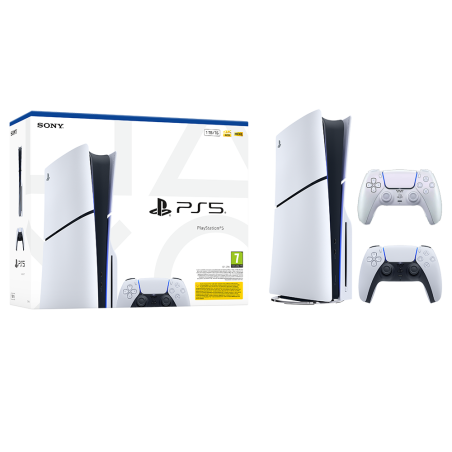 Igralna konzola PlayStation 5 Slim, 1TB + dodaten kontroler (chroma pearl)