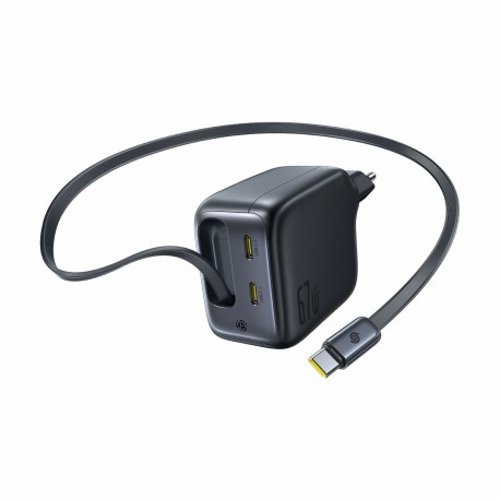 Polnilec Baseus E0121E00 67W QC PD, USB-C, črn