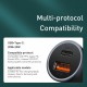 Avtomobilski polnilec Baseus TZCCJD-0G 40W QC PD, USB-C, USB-A, siv