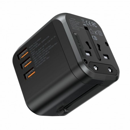 Potovalni polnilec Choetech PD5008 35W, USB-C, USB-A, EU USA UK AU