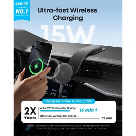 Avtomobilski polnilec Anker Nano MagGo 15W, B2216H11