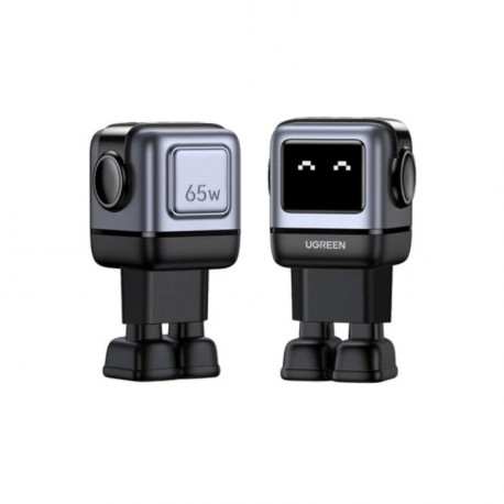 Polnilec Ugreen Nexode Robot 25685B 65W GaN, siv