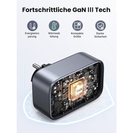 Polnilec Ugreen Nexode 4v1 30W QC, USB-A, USB-C