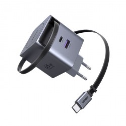 Polnilec Ugreen Retractable 65W GaN USB-C