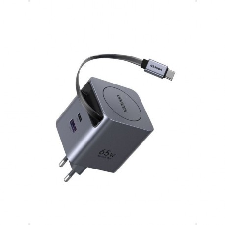 Polnilec Ugreen Retractable 65W GaN USB-C
