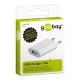 Polnilec GOOBAY Slim, USB-A, bel