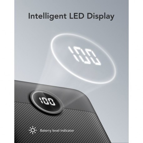 Prenosna baterija VEGER L20s, 20000mAh, črna