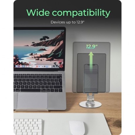 Nosilec za telefone in tablice IcyBox IB-TH201-R, vrtljiv, do 12,9"
