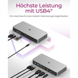 Priklopna postaja IcyBox IB-DK2880-C41, USB4 Type-C