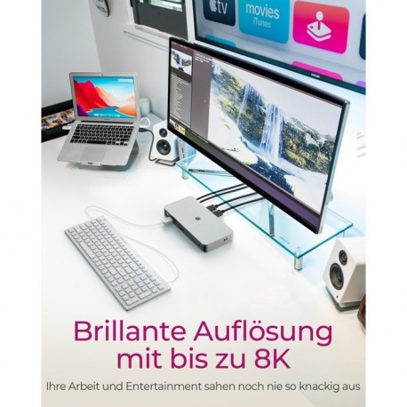 Priklopna postaja IcyBox IB-DK2880-C41, USB4 Type-C