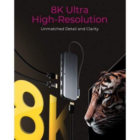 Priklopna postaja IcyBox IB-DK4060-CPD, 12-v-1, USB-C