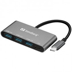 Hub Sandberg USB-C, 3x USB 3.0