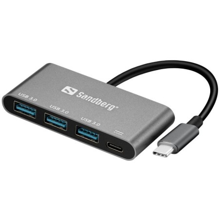 Hub Sandberg USB-C, 3x USB 3.0