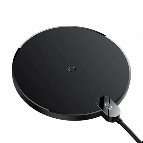 Brezžična polnilna postaja Baseus 15W QC črn, CCED000001
